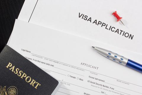 visa application sheet